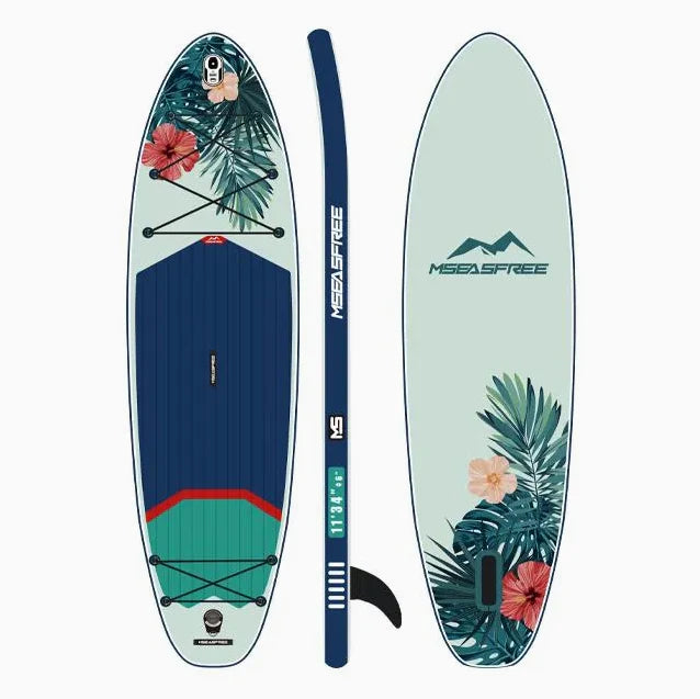11ft SUP Board | Inflatable Stand Up Paddle Board - Durable Standing Paddleboard for All Water Activities