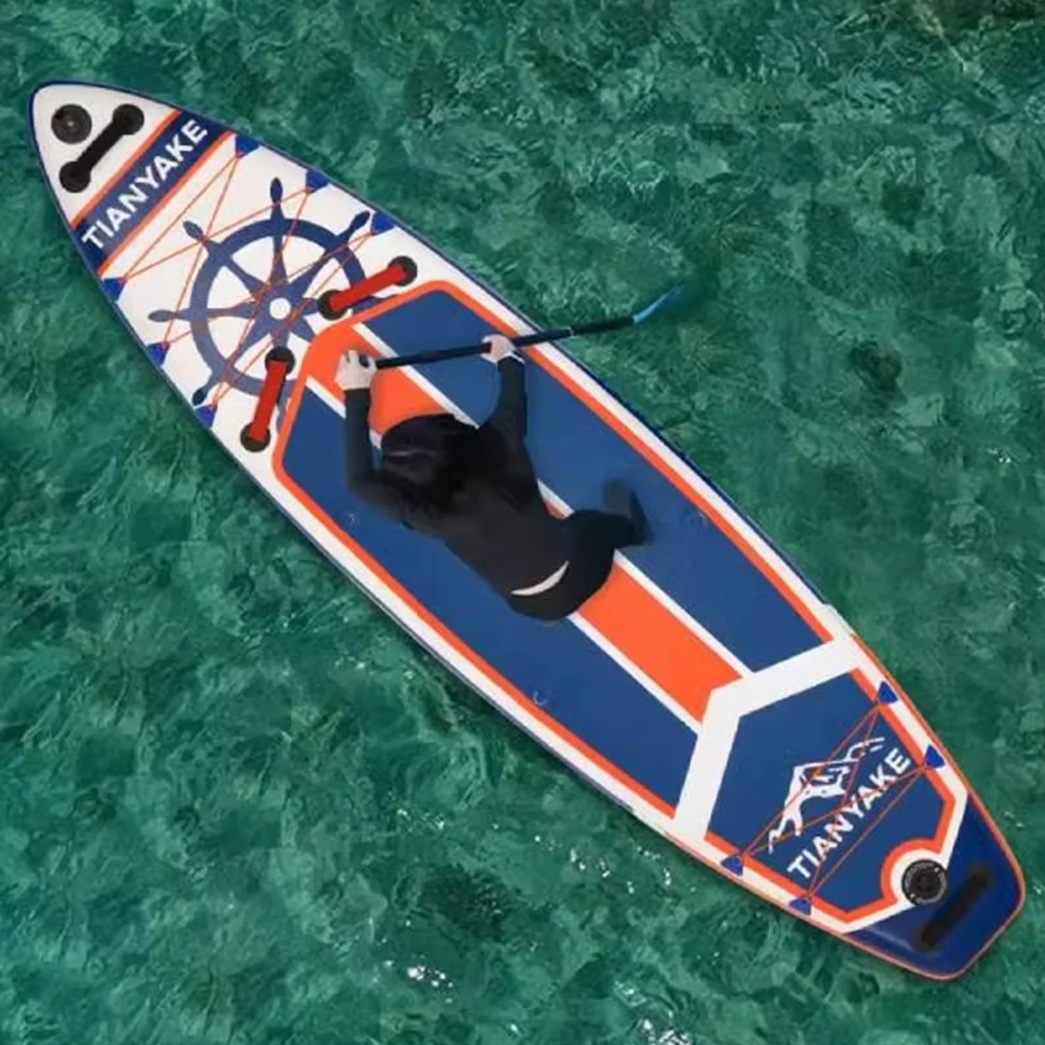11ft Premium Inflatable SUP Board - Stable Standing Paddle Board for Recreation & Fitness