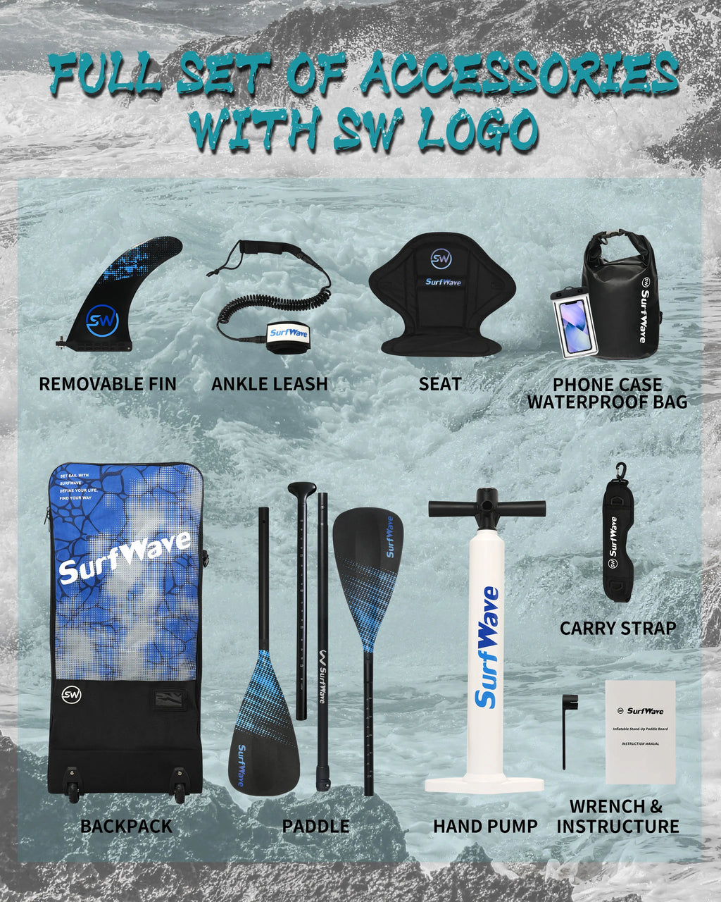 Surfwave 11'6" Ultra-Light Inflatable SUP | Expedition-Grade Touring Board for Long-Distance & Cold Water