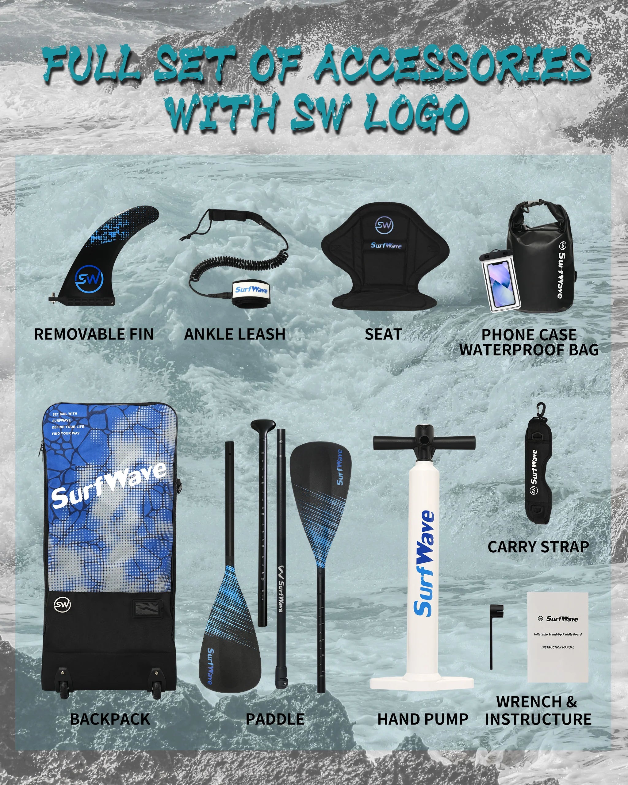 Surfwave 11'6" Ultra-Light Inflatable SUP | Expedition-Grade Touring Board for Long-Distance & Cold Water