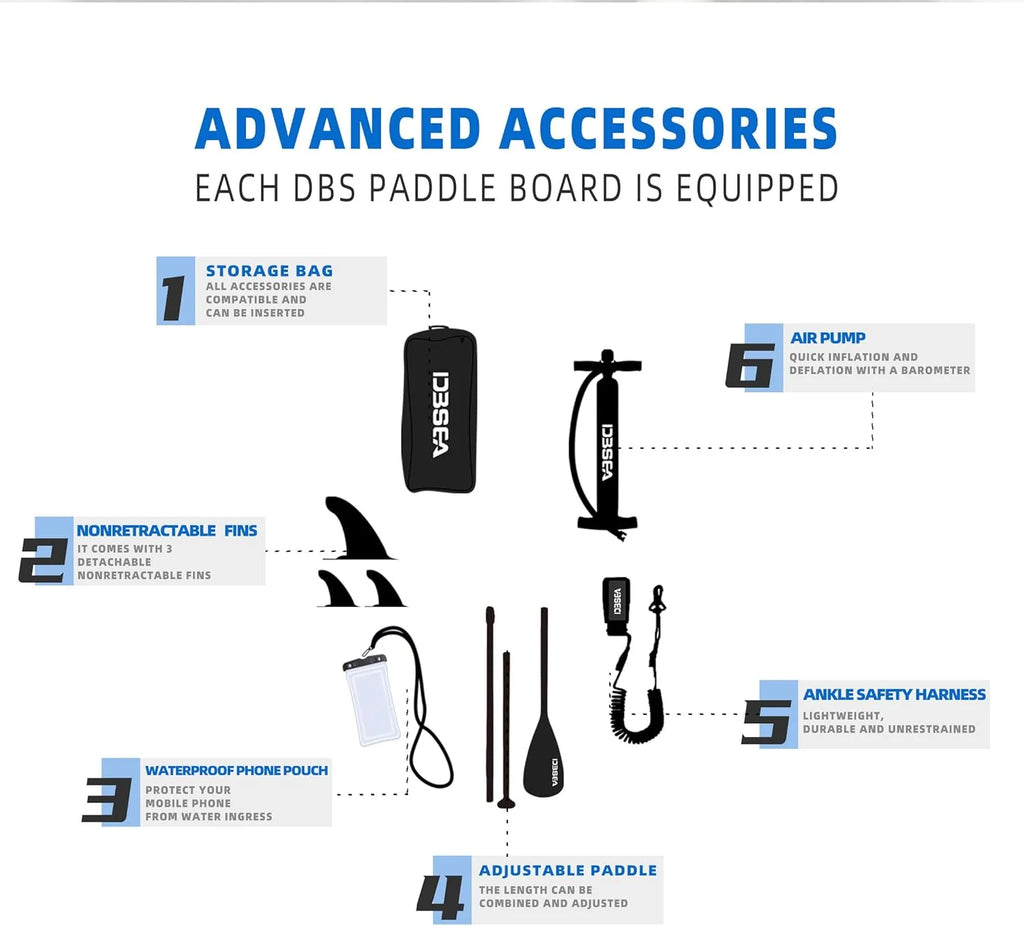 11' Inflatable Yoga & Fishing SUP Paddle Board - Wide Stable Design with Adjustable Paddle for All Skill Levels