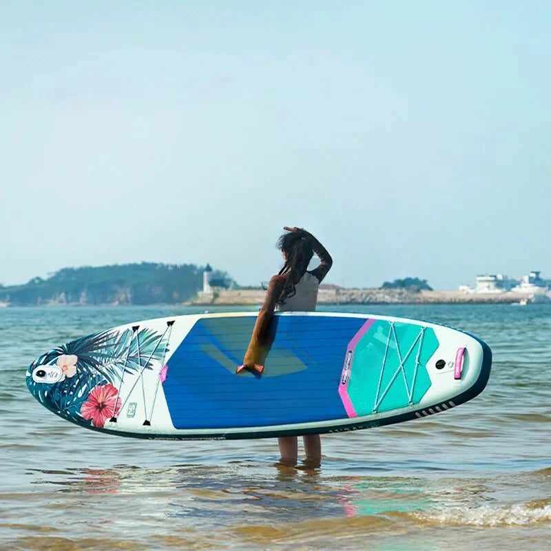 11ft SUP Board | Inflatable Stand Up Paddle Board - Durable Standing Paddleboard for All Water Activities