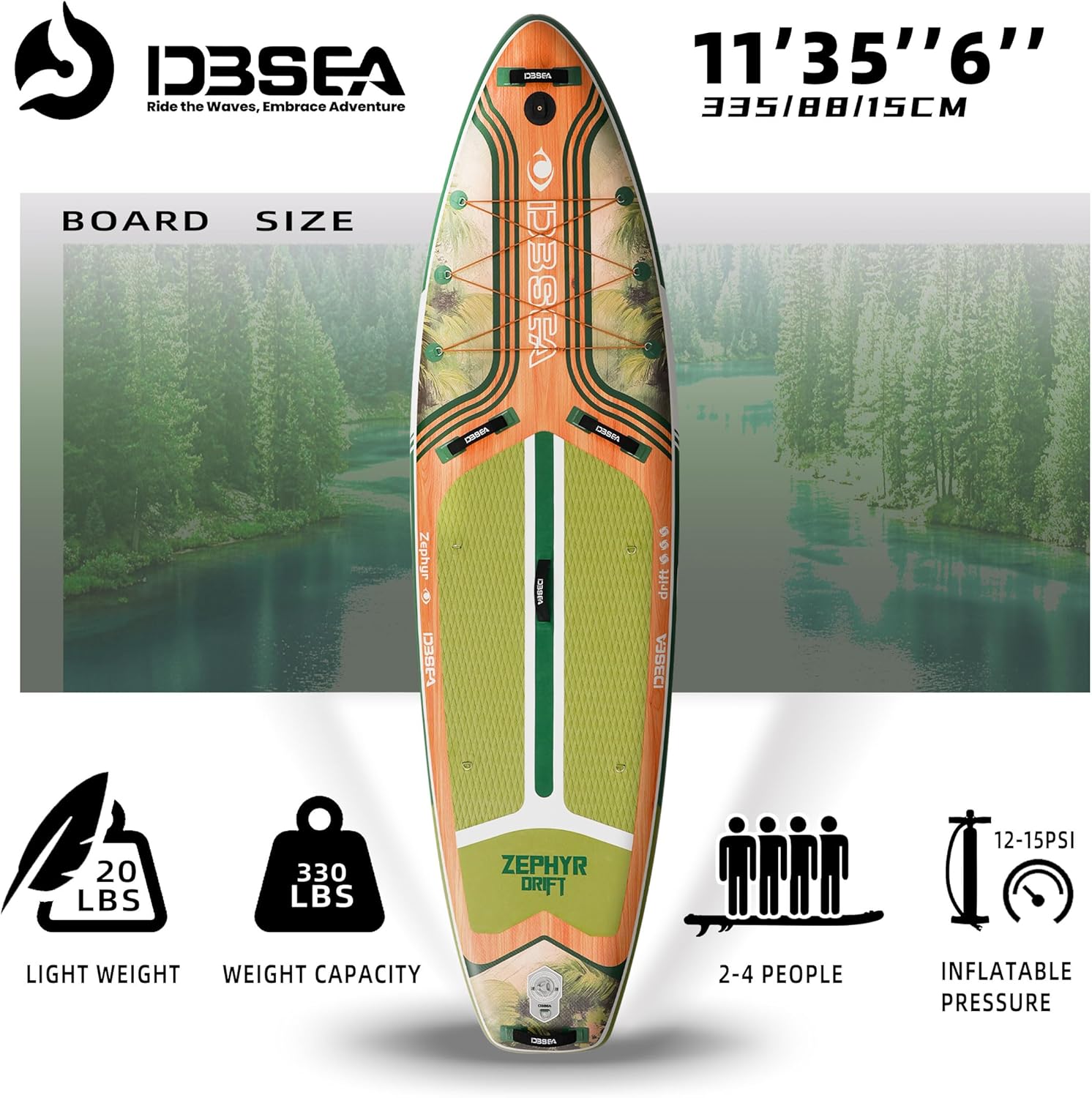 stand up paddle board ,11' Inflatable Paddle Board, Wide Stable SUP with Adj Paddle, Pump, Backpack, Leash, Waterproof Bag ¨C Ideal for Beginners, Yoga, Fishing