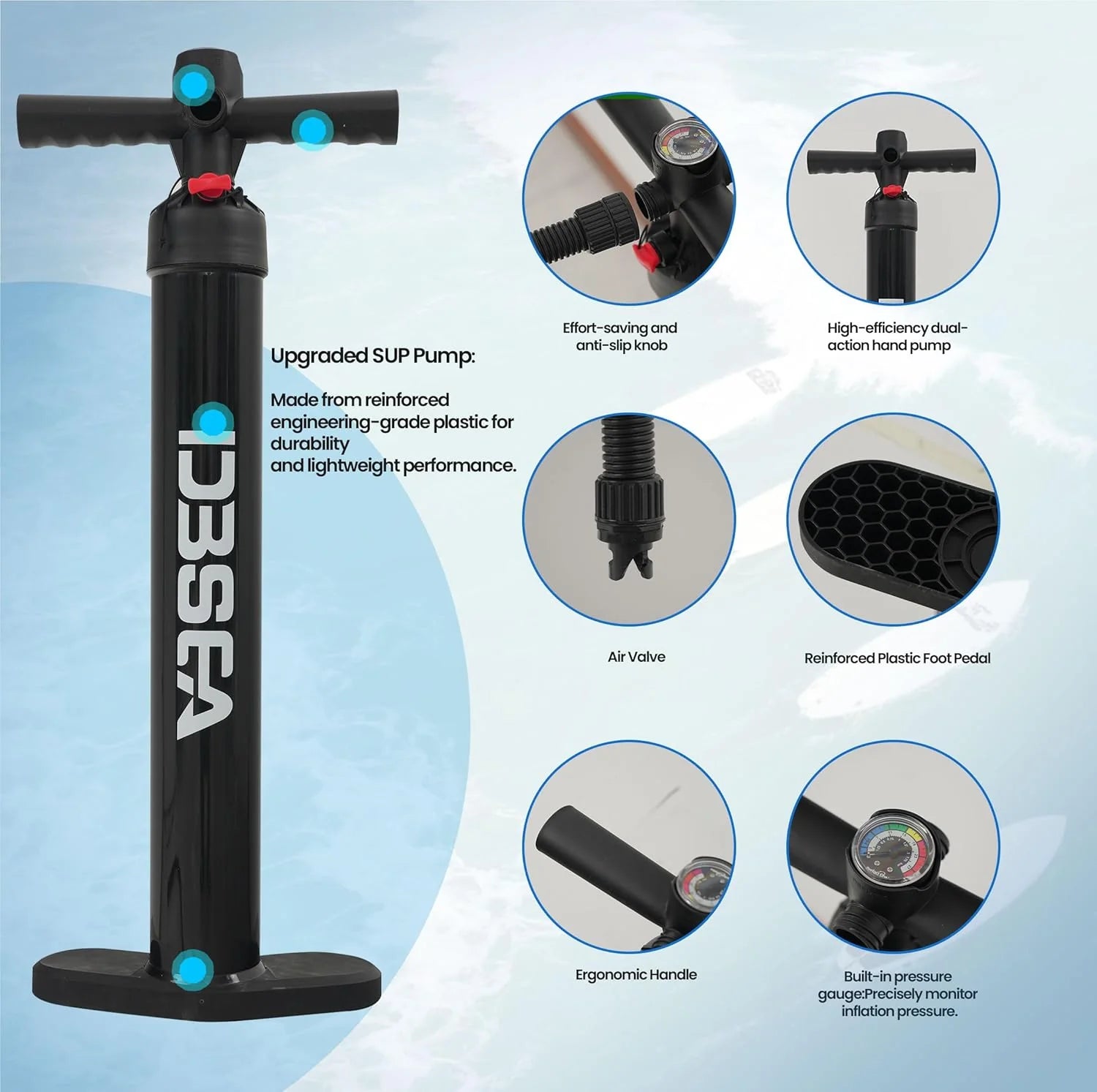 11' Inflatable Yoga & Fishing SUP Paddle Board - Wide Stable Design with Adjustable Paddle for All Skill Levels