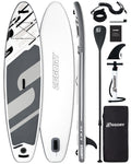EGGORY 10'8"x32"x6" Inflatable SUP Board - Wide Stable Anti-Slip Deck with Premium Accessories for Youth & Adults