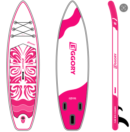 Inflatable SUP Board Travel Kit - Extra Wide Stand Up Paddle Board with Essential Accessories for Youth & Adults