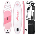 10.6ft Eco-Friendly Pink Inflatable SUP Board - Recyclable Stand Up Paddleboard with Zero-Waste Packaging for Travel & Yoga