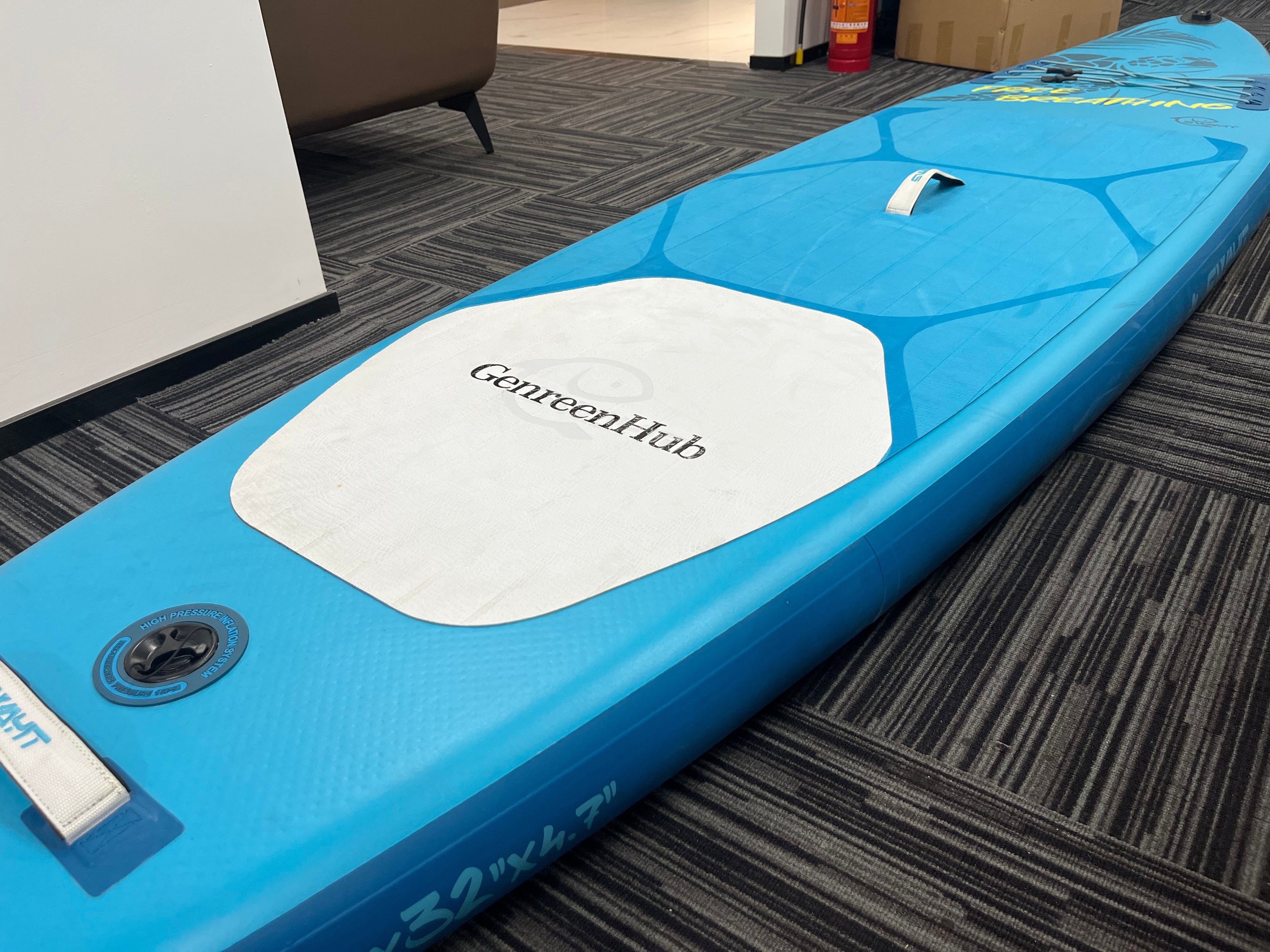 GenreenHub Inflatable Stand-Up Paddle Boards - 11' x 32" Wide Inflatable Paddle Board with SUP Accessories, Camera Bracket, Basic All-Around SUP Board for All Skill Levels