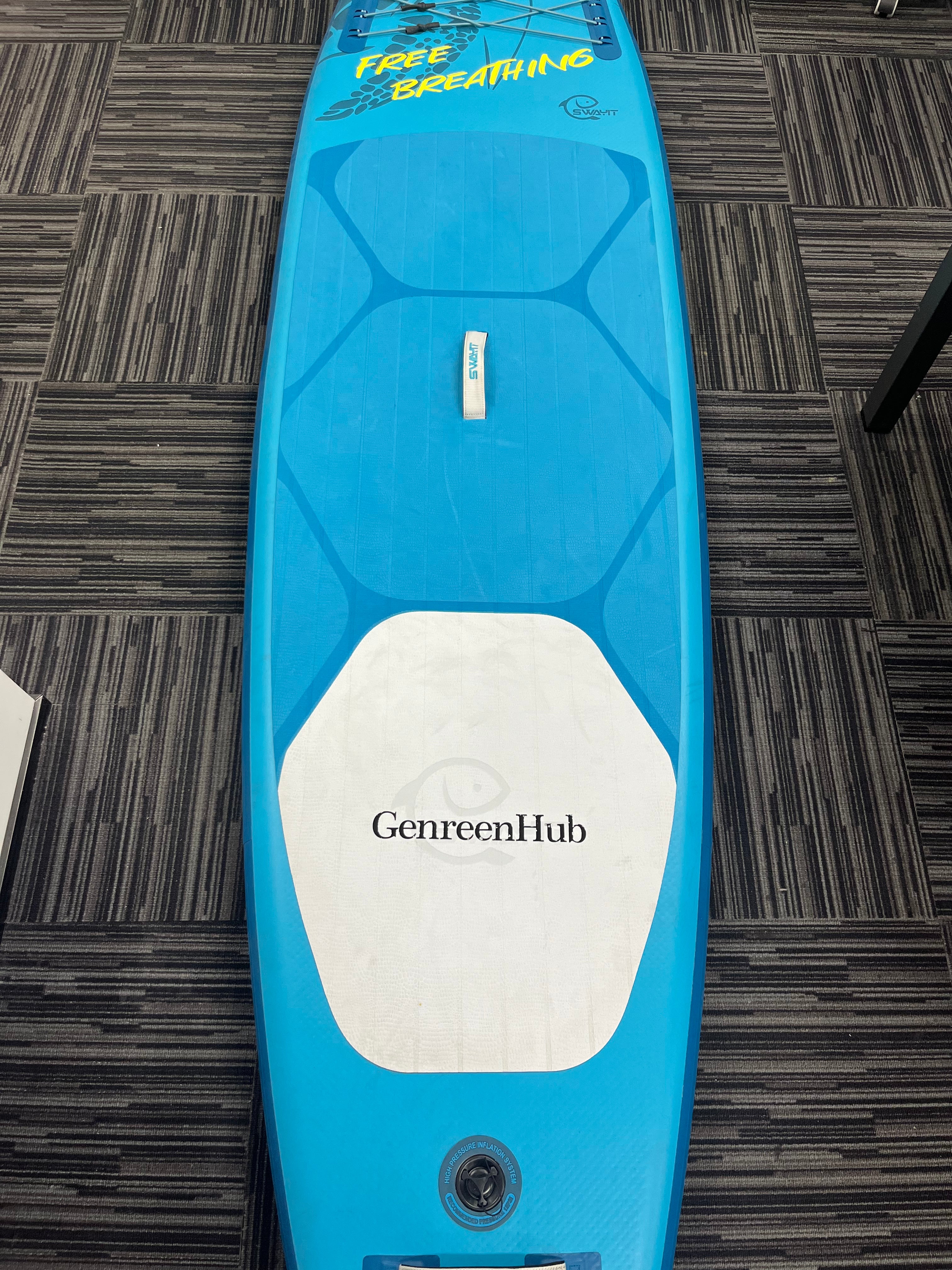 GenreenHub Inflatable Stand-Up Paddle Boards - 11' x 32" Wide Inflatable Paddle Board with SUP Accessories, Camera Bracket, Basic All-Around SUP Board for All Skill Levels