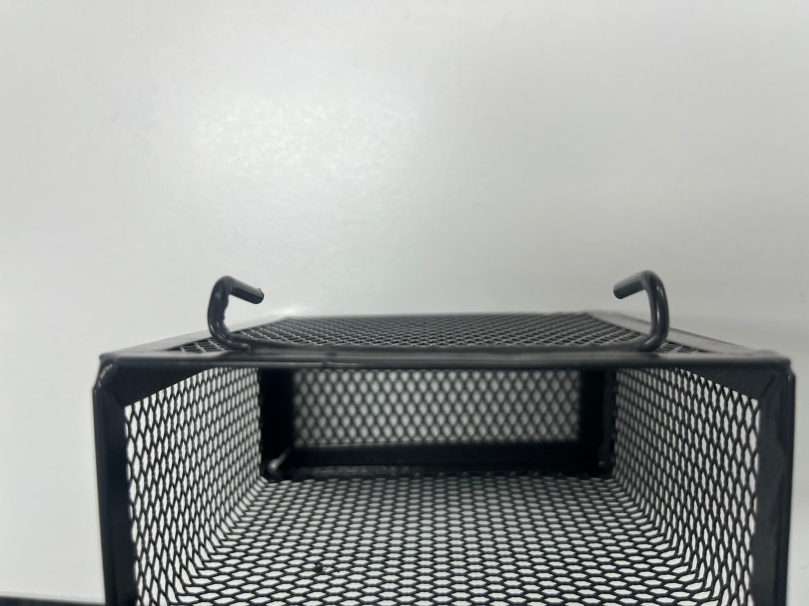 Genreenhub Storage Rack - Fitness Equipment Basket with Slots for Storing Badminton Rackets - Mobile Storage Shelf