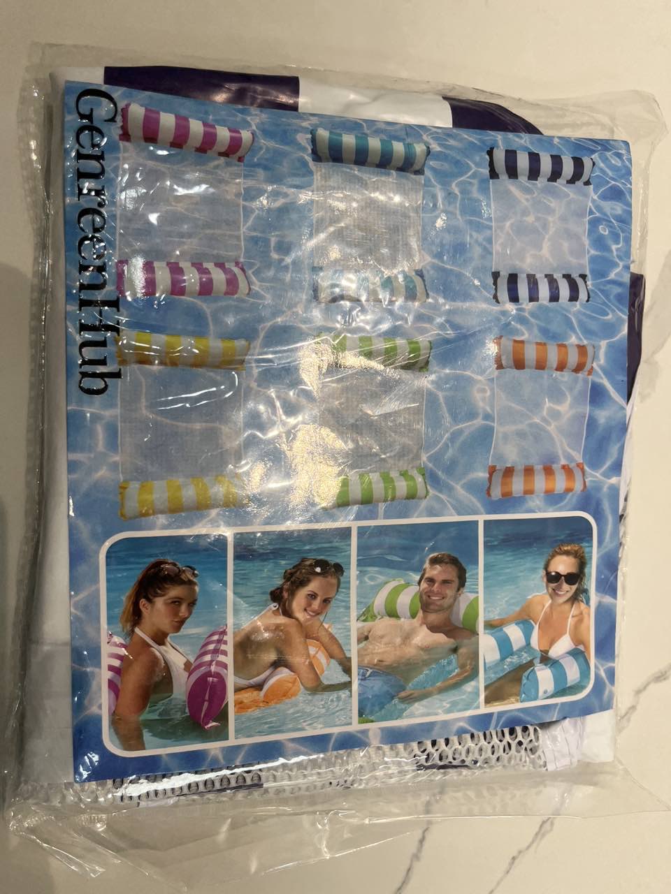 GenreenHub 4-in-1 Monterey Hammock Pool Float & Water Hammock – Multi-Purpose, Inflatable Pool Floats for Adults