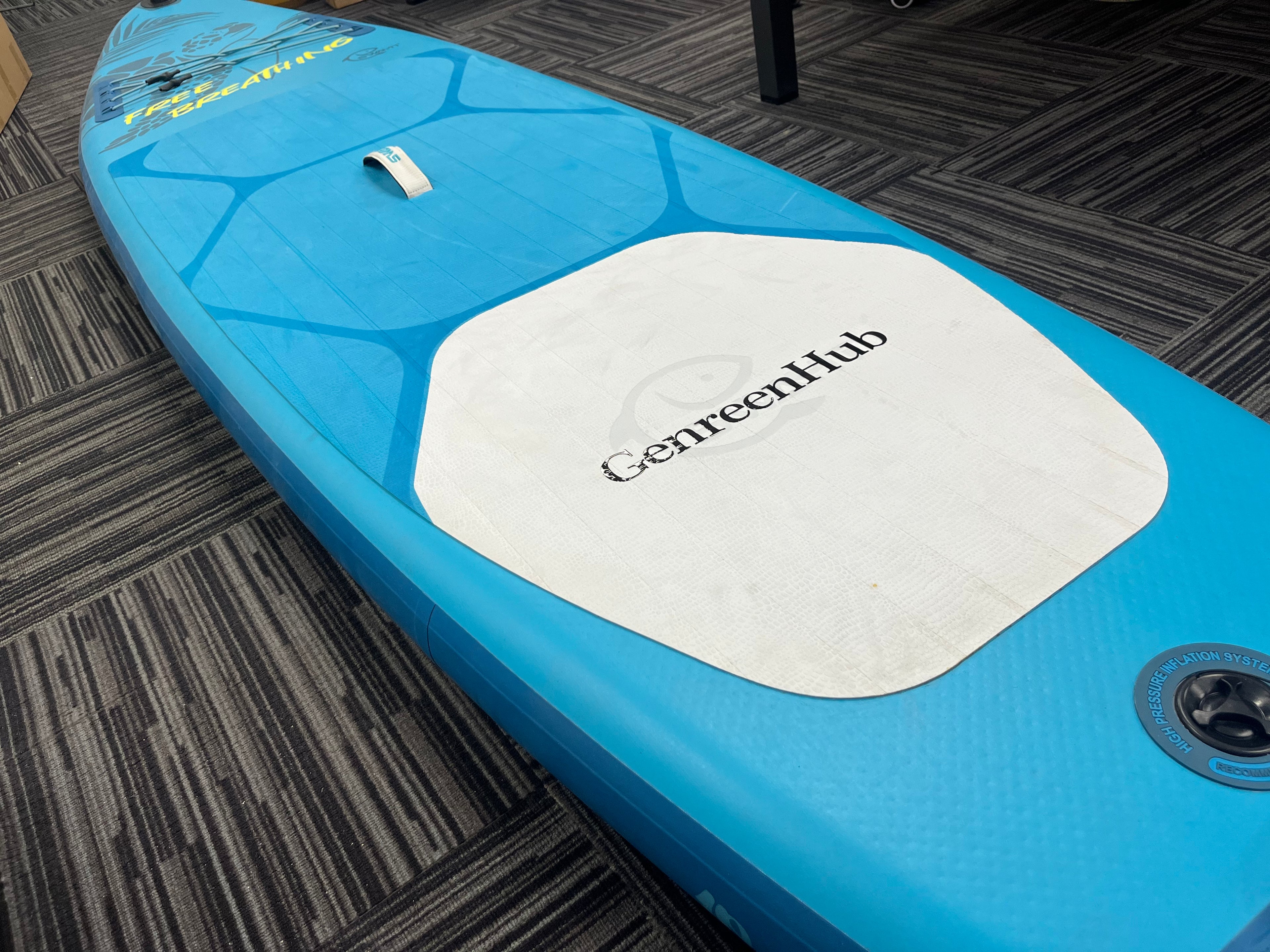 GenreenHub Inflatable Stand-Up Paddle Boards - 11' x 32" Wide Inflatable Paddle Board with SUP Accessories, Camera Bracket, Basic All-Around SUP Board for All Skill Levels
